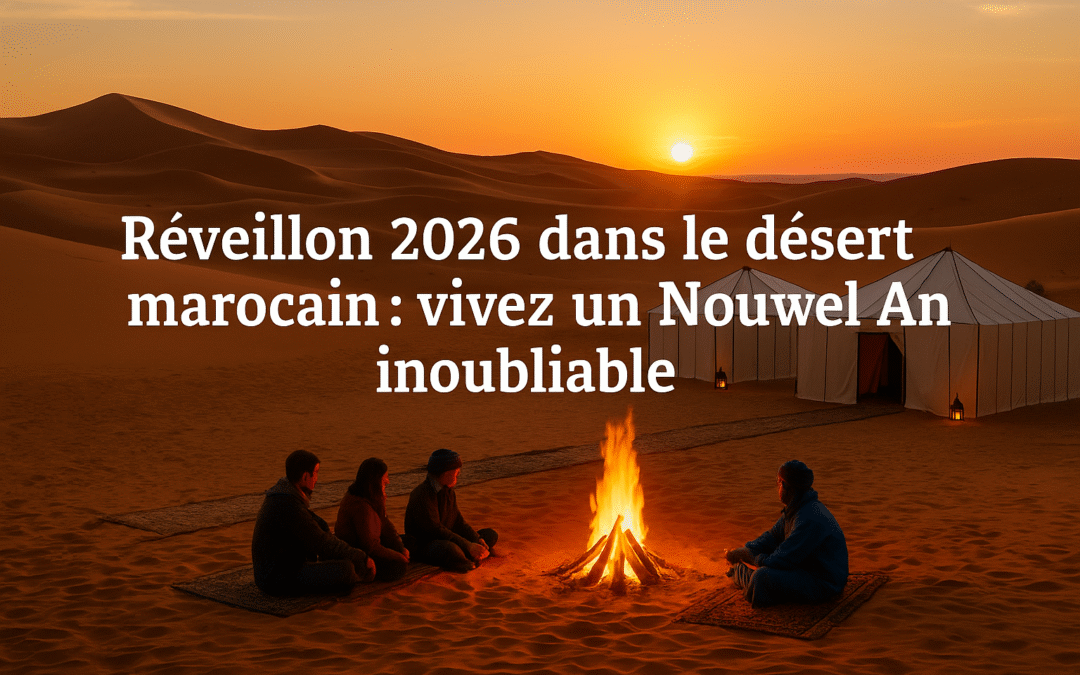Réveillon 2026 dans le désert marocain : un séjour exclusif avec Desert Maroc